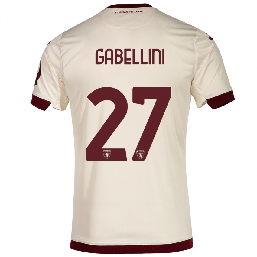 Dames Tommaso Gabellini #27 Champagne Uitshirt Uittenue 2023/24 T-Shirt