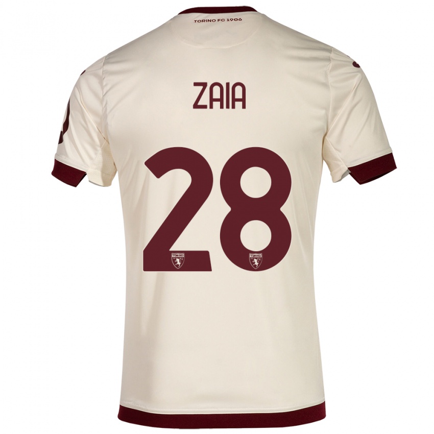 Dames Edoardo Zaia #28 Champagne Uitshirt Uittenue 2023/24 T-Shirt