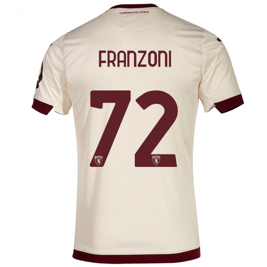 Dames Nicolò Franzoni #72 Champagne Uitshirt Uittenue 2023/24 T-Shirt