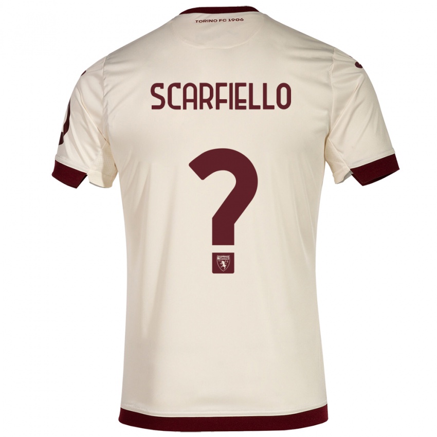 Dames Luca Scarfiello #0 Champagne Uitshirt Uittenue 2023/24 T-Shirt