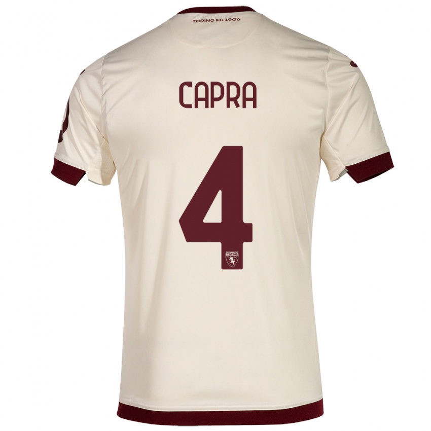 Dames Valentina Capra #4 Champagne Uitshirt Uittenue 2023/24 T-Shirt