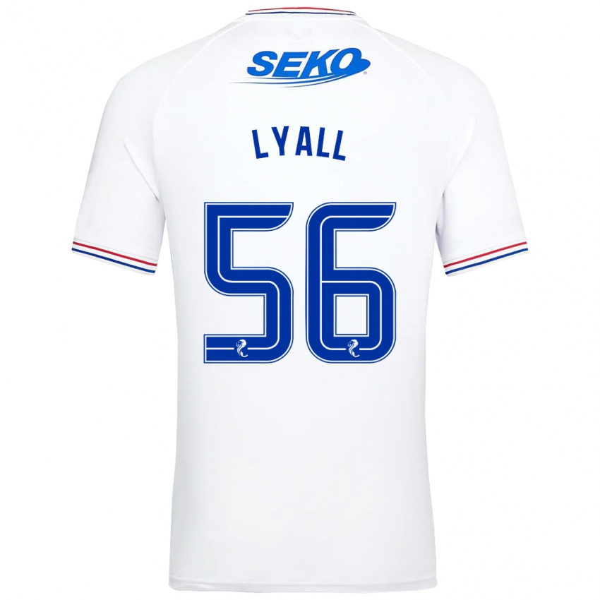 Dames Arron Lyall #56 Wit Uitshirt Uittenue 2023/24 T-Shirt