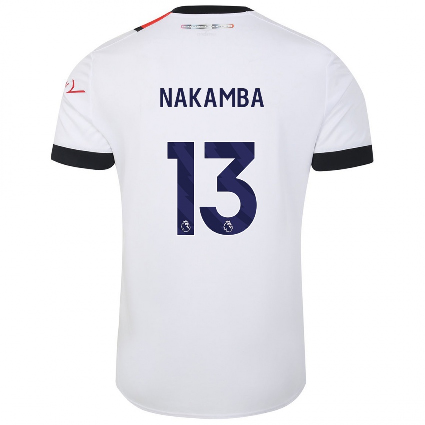 Dames Marvelous Nakamba #13 Wit Uitshirt Uittenue 2023/24 T-Shirt
