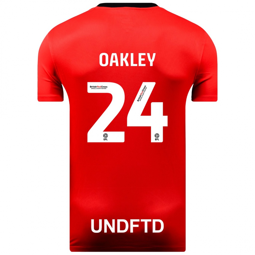 Dames Marcel Oakley #24 Rood Uitshirt Uittenue 2023/24 T-Shirt