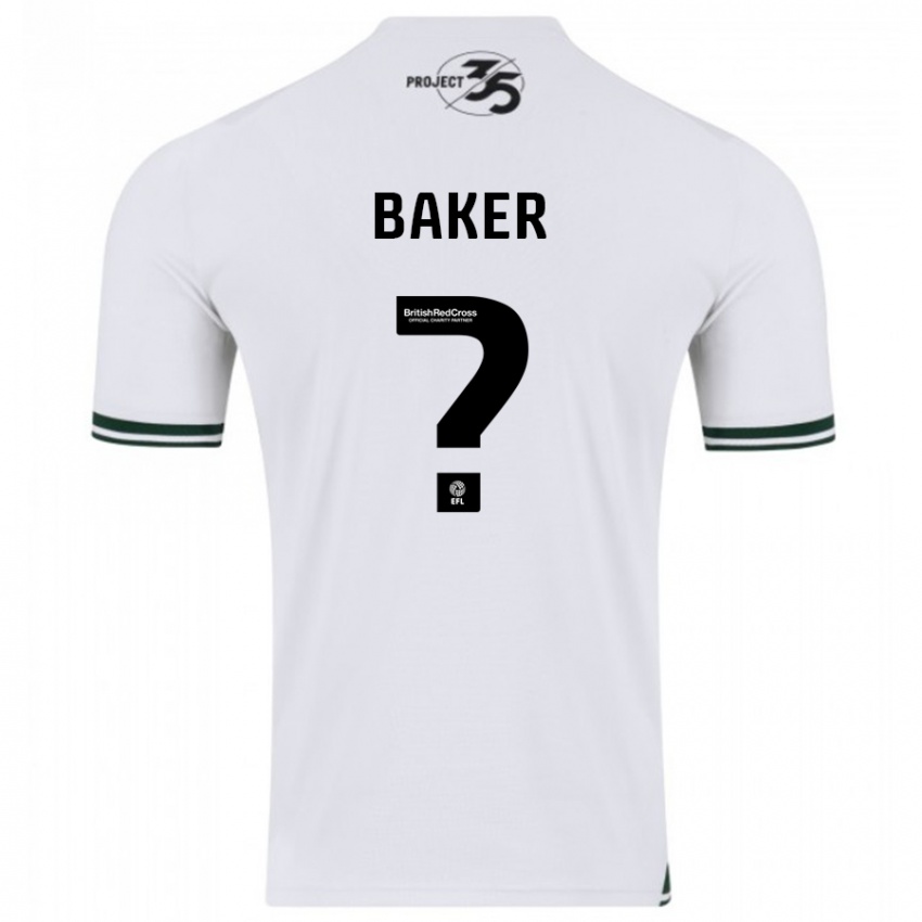 Dames Zak Baker #0 Wit Uitshirt Uittenue 2023/24 T-Shirt