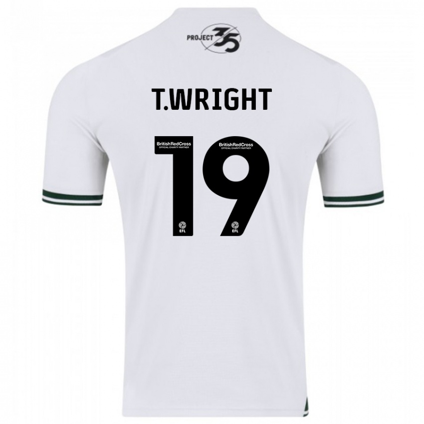 Dames Tyreik Wright #19 Wit Uitshirt Uittenue 2023/24 T-Shirt