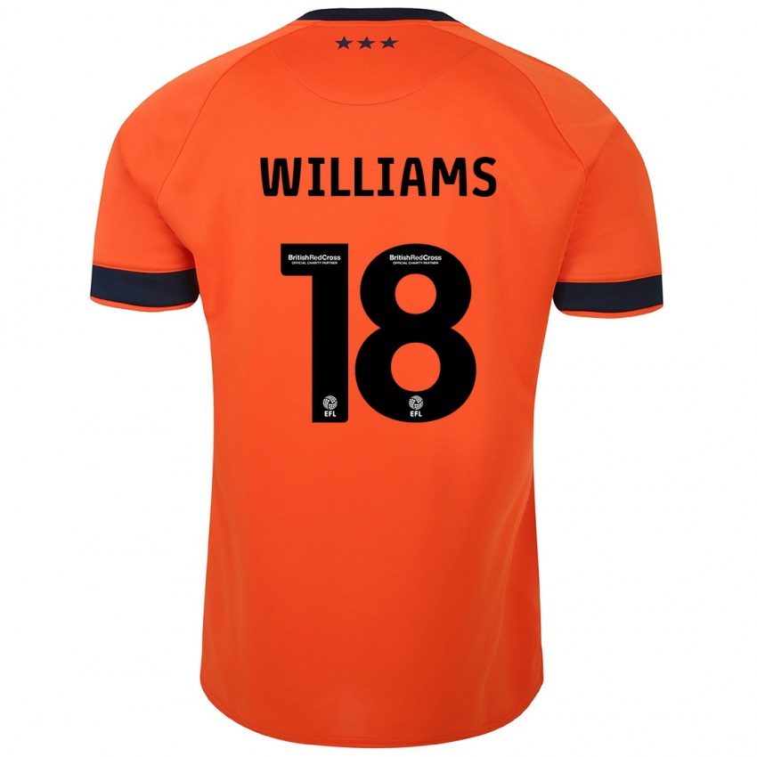 Dames Brandon Williams #18 Oranje Uitshirt Uittenue 2023/24 T-Shirt