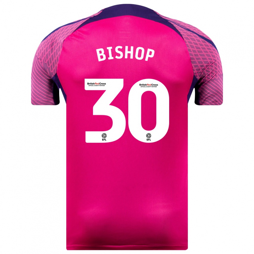 Dames Nathan Bishop #30 Paars Uitshirt Uittenue 2023/24 T-Shirt