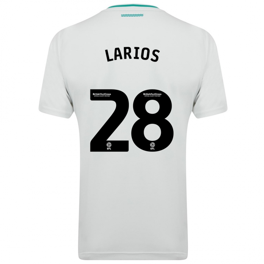 Dames Juan Larios #28 Wit Uitshirt Uittenue 2023/24 T-Shirt