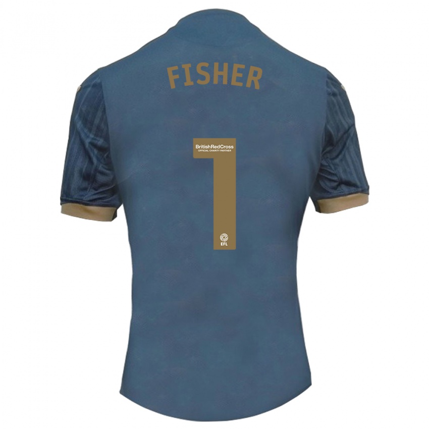 Dames Andy Fisher #1 Donkerblauw Uitshirt Uittenue 2023/24 T-Shirt