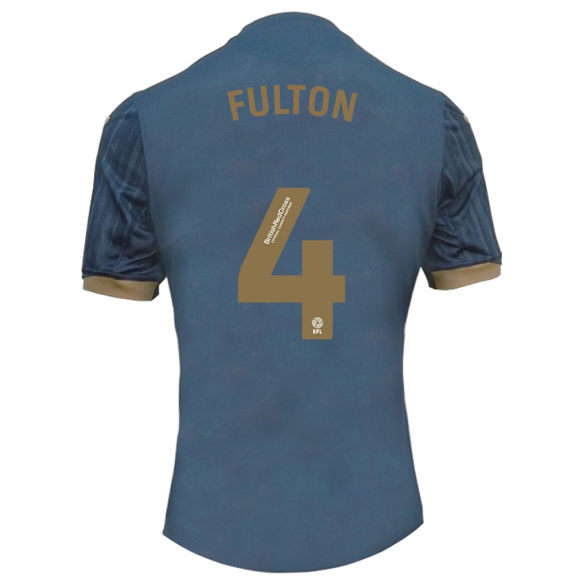 Dames Jay Fulton #4 Donkerblauw Uitshirt Uittenue 2023/24 T-Shirt