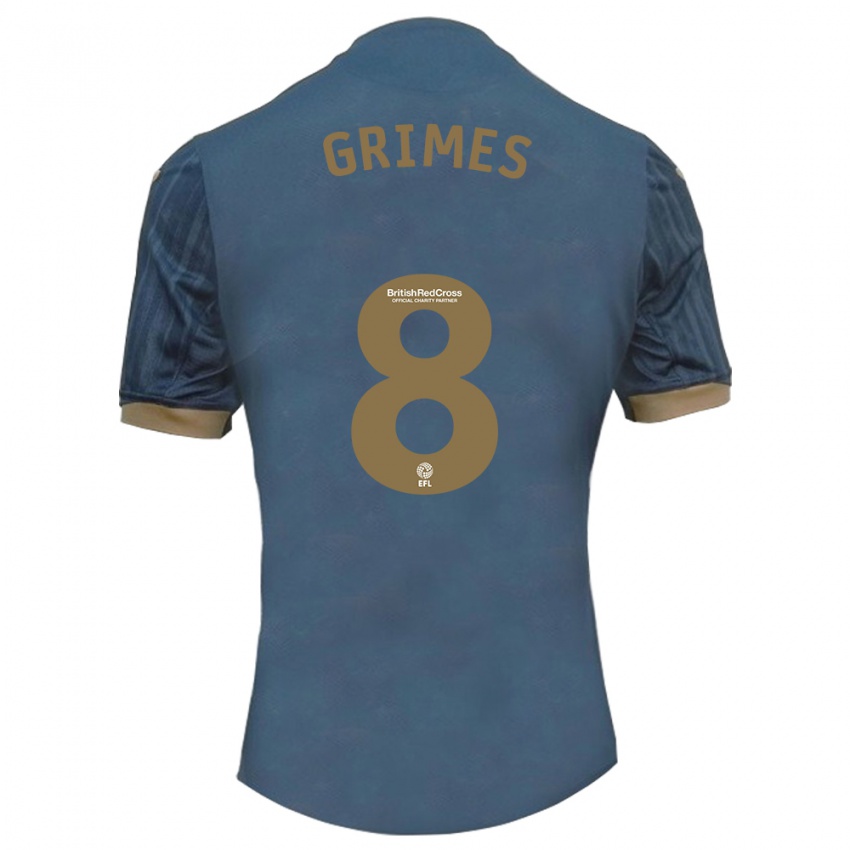 Dames Matt Grimes #8 Donkerblauw Uitshirt Uittenue 2023/24 T-Shirt