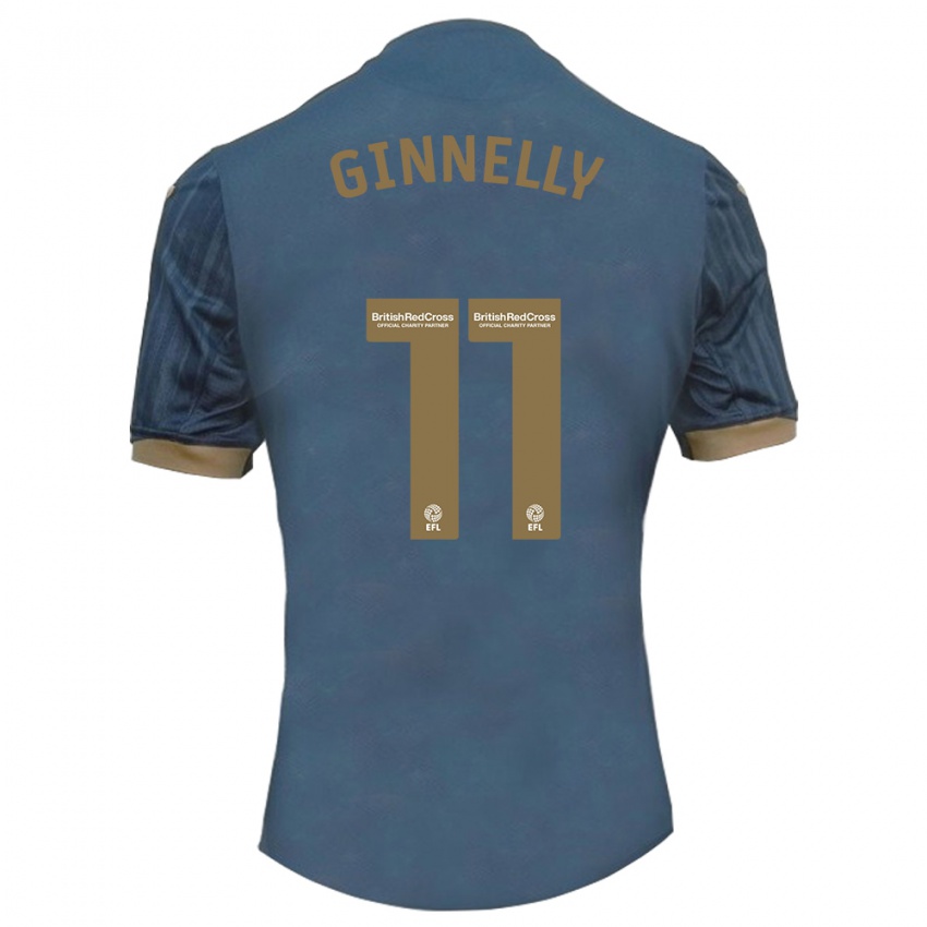 Dames Josh Ginnelly #11 Donkerblauw Uitshirt Uittenue 2023/24 T-Shirt