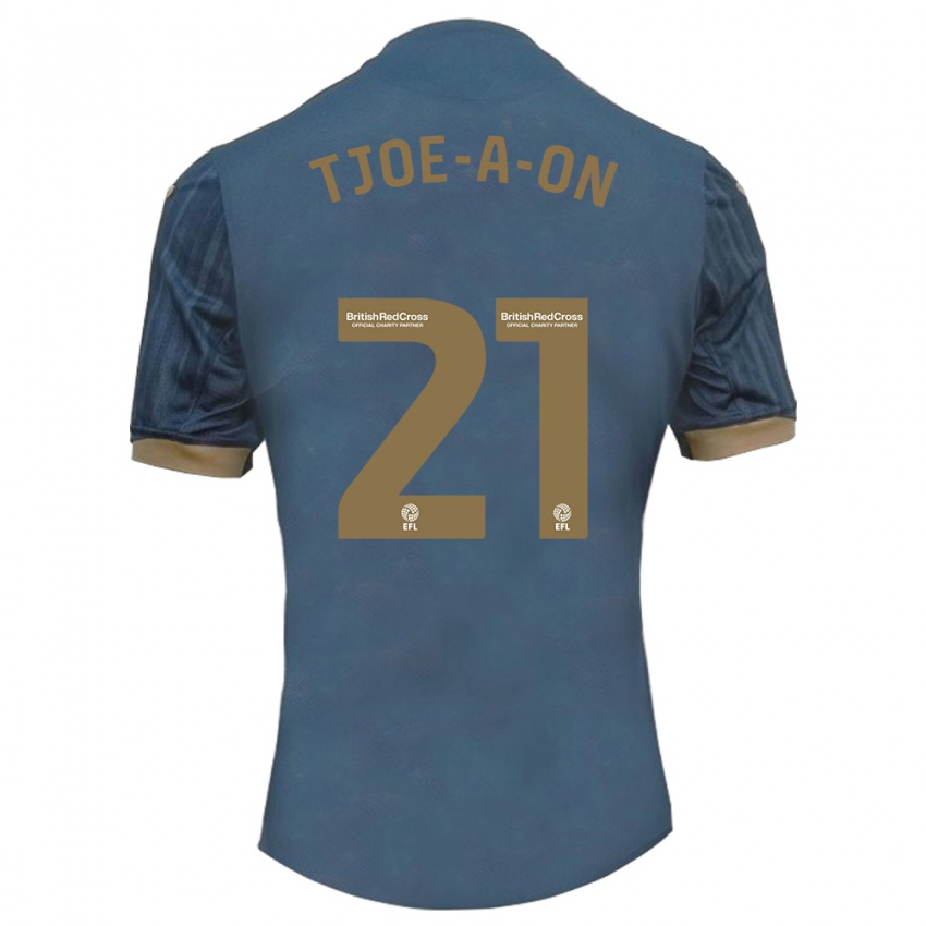 Dames Nathan Tjoe-A-On #21 Donkerblauw Uitshirt Uittenue 2023/24 T-Shirt