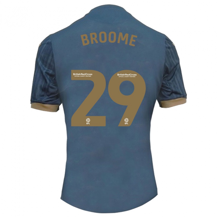 Dames Nathan Broome #29 Donkerblauw Uitshirt Uittenue 2023/24 T-Shirt