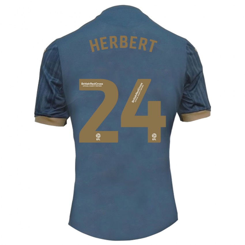 Dames Chelsea Herbert #24 Donkerblauw Uitshirt Uittenue 2023/24 T-Shirt