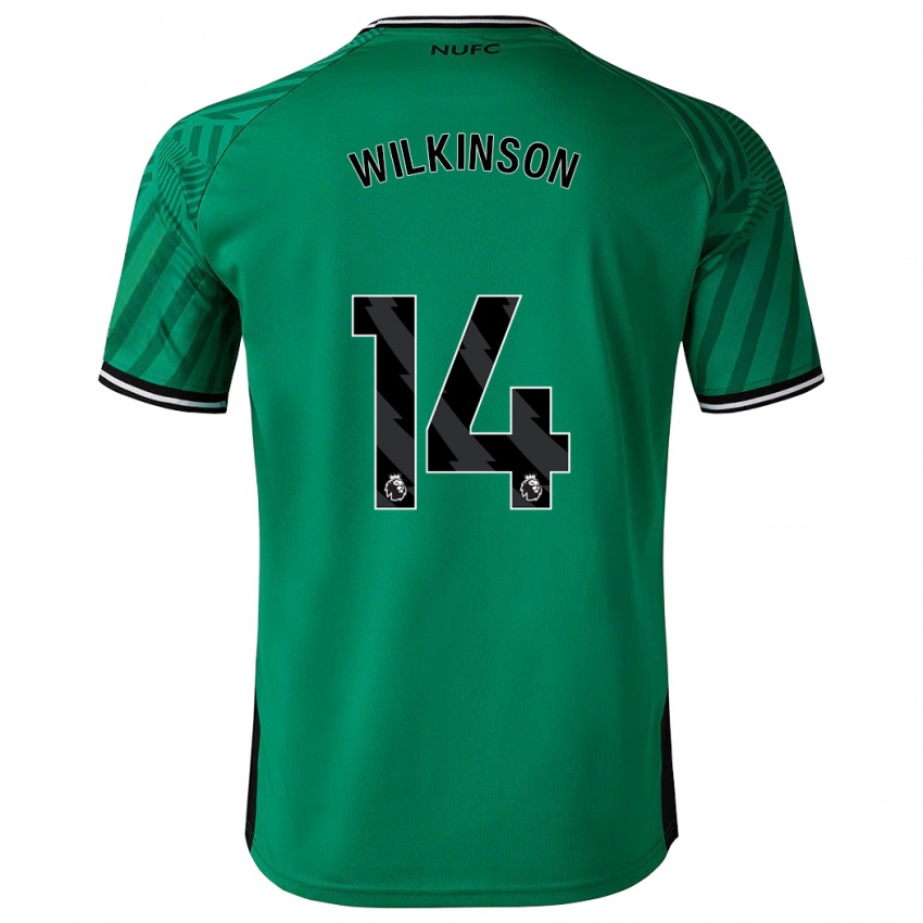 Dames Sharna Wilkinson #14 Groente Uitshirt Uittenue 2023/24 T-Shirt