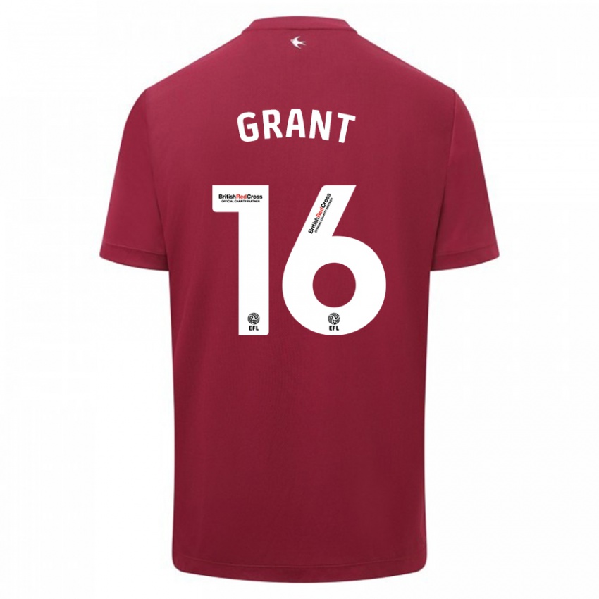Dames Karlan Grant #16 Rood Uitshirt Uittenue 2023/24 T-Shirt