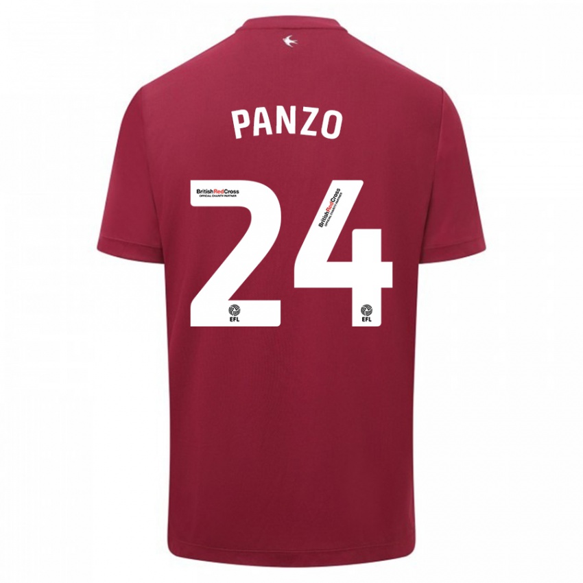 Dames Jonathan Panzo #24 Rood Uitshirt Uittenue 2023/24 T-Shirt