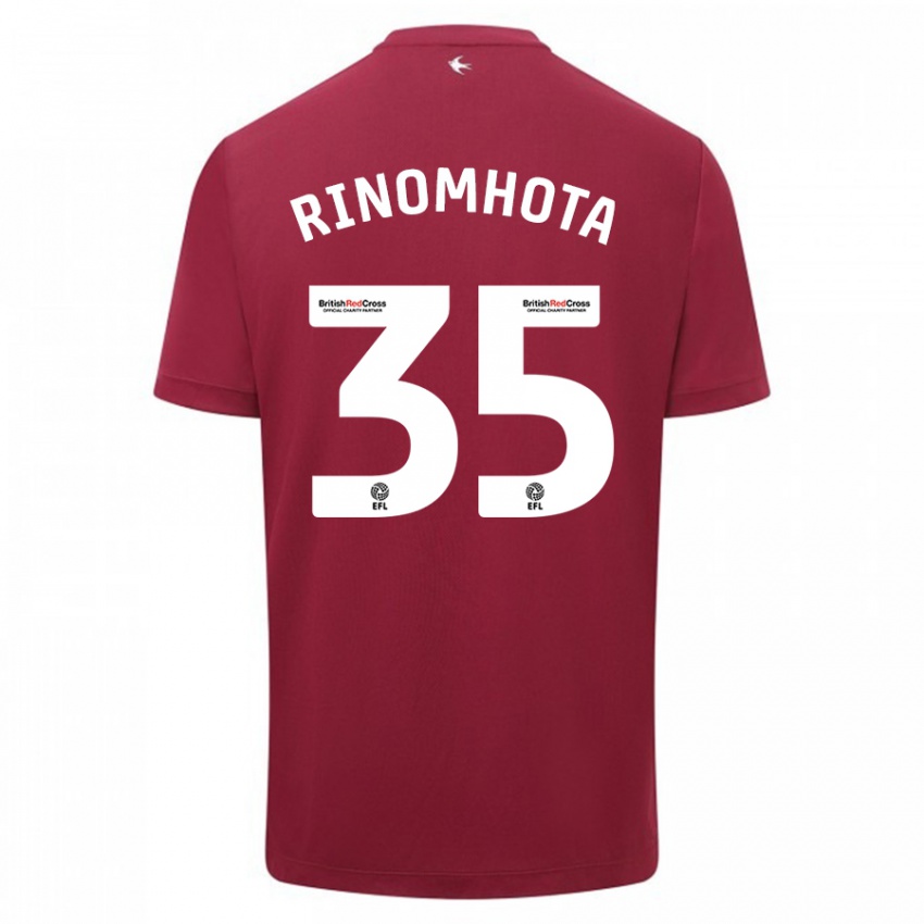 Dames Andy Rinomhota #35 Rood Uitshirt Uittenue 2023/24 T-Shirt