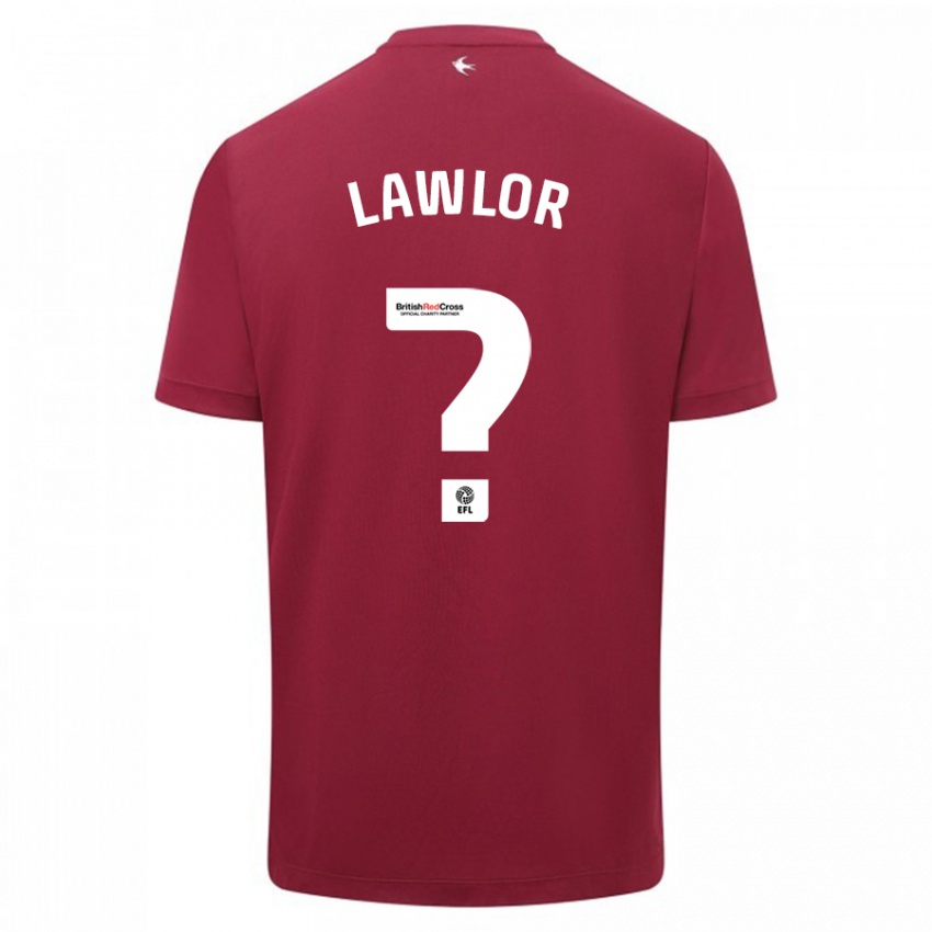 Dames Dylan Lawlor #0 Rood Uitshirt Uittenue 2023/24 T-Shirt