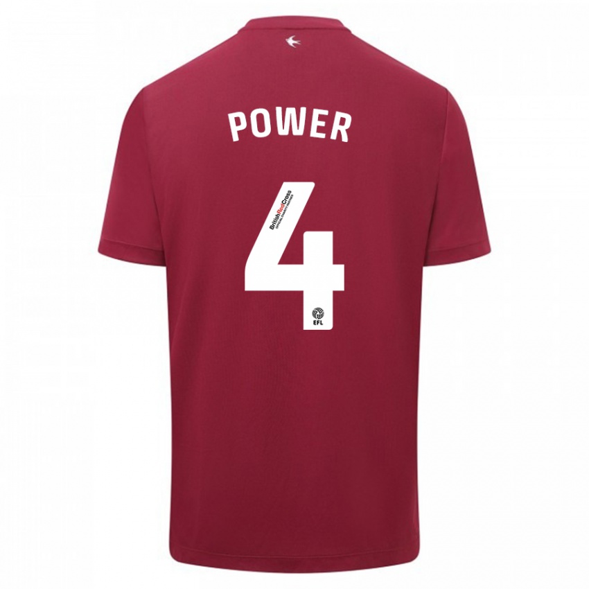 Dames Hannah Power #4 Rood Uitshirt Uittenue 2023/24 T-Shirt