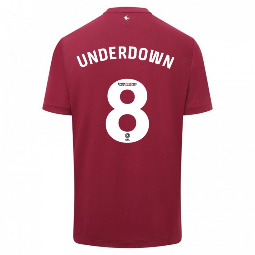 Dames Kanisha Underdown #8 Rood Uitshirt Uittenue 2023/24 T-Shirt