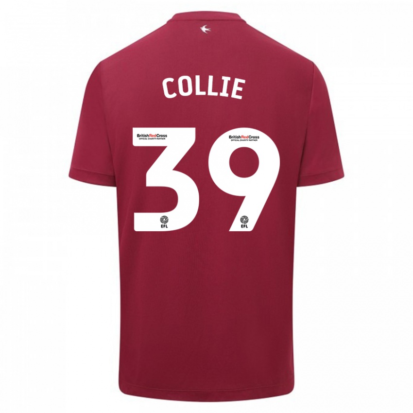Dames Eliza Collie #39 Rood Uitshirt Uittenue 2023/24 T-Shirt