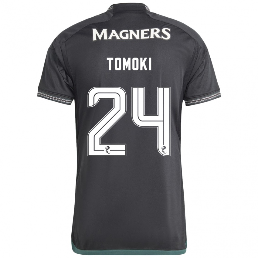 Dames Tomoki Iwata #24 Zwart Uitshirt Uittenue 2023/24 T-Shirt