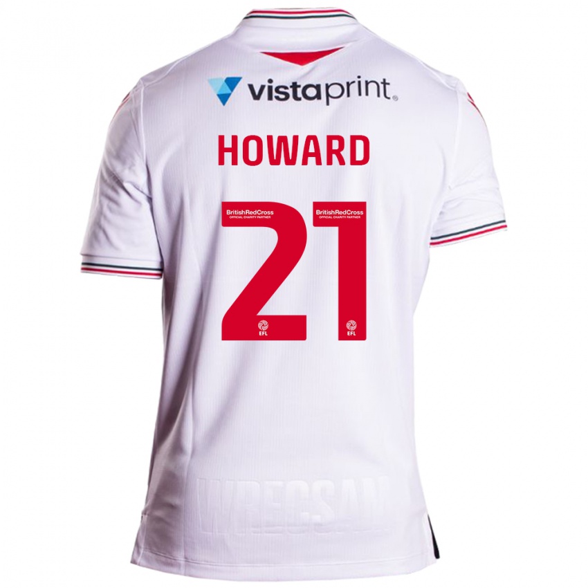 Dames Mark Howard #21 Wit Uitshirt Uittenue 2023/24 T-Shirt