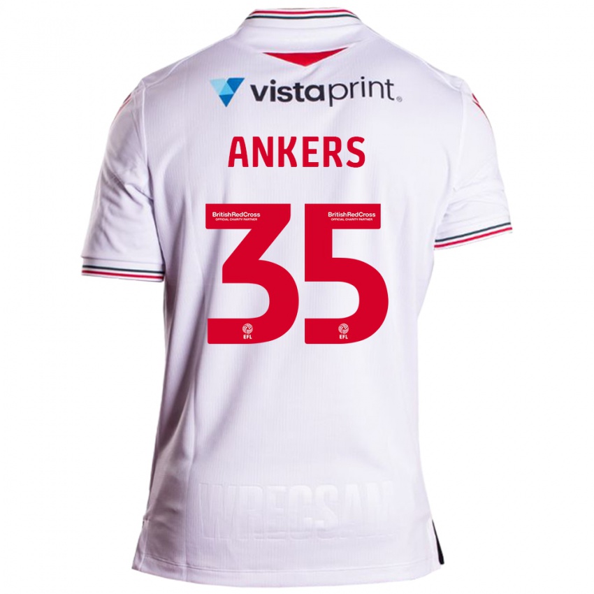 Dames Chloe Ankers #35 Wit Uitshirt Uittenue 2023/24 T-Shirt