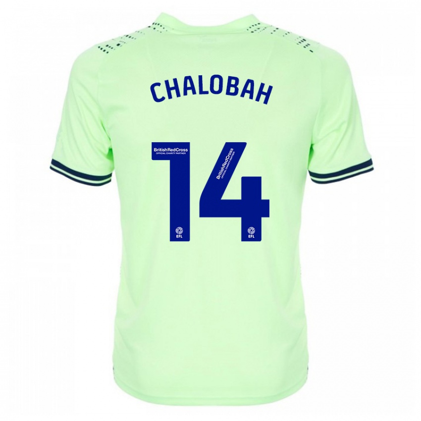 Dames Nathaniel Chalobah #14 Marine Uitshirt Uittenue 2023/24 T-Shirt