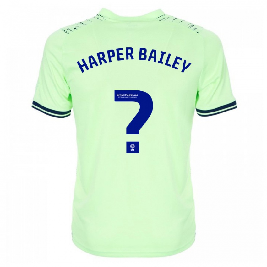 Dames Aaron Harper-Bailey #0 Marine Uitshirt Uittenue 2023/24 T-Shirt