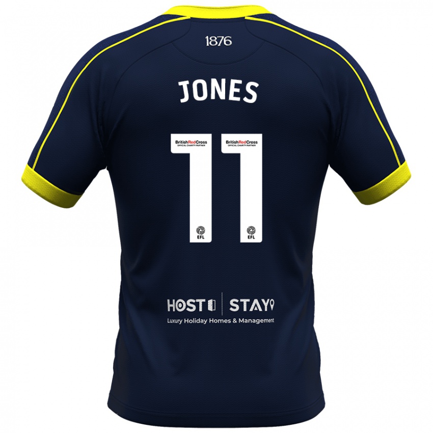 Dames Isaiah Jones #11 Marine Uitshirt Uittenue 2023/24 T-Shirt