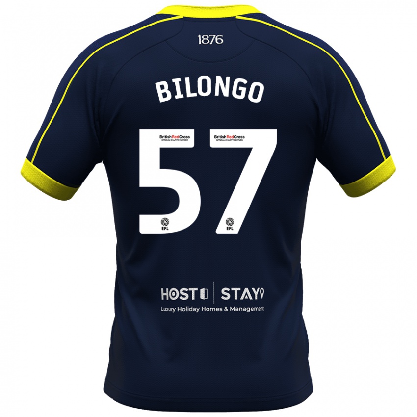 Dames Bryant Bilongo #57 Marine Uitshirt Uittenue 2023/24 T-Shirt