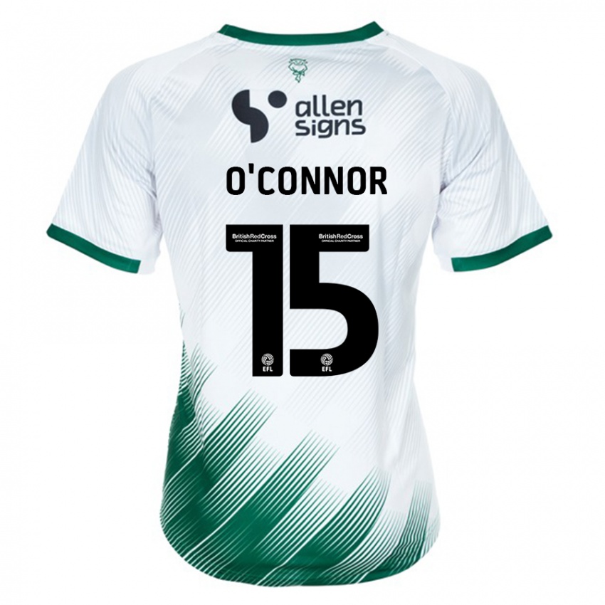 Dames Paudie O'connor #15 Wit Uitshirt Uittenue 2023/24 T-Shirt