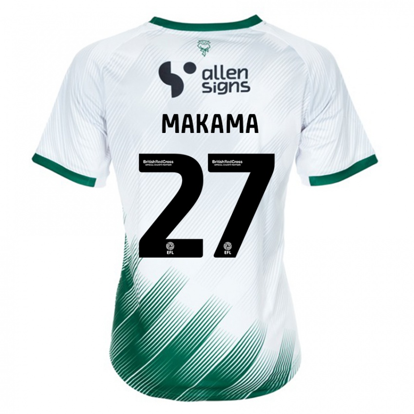 Dames Jovon Makama #27 Wit Uitshirt Uittenue 2023/24 T-Shirt