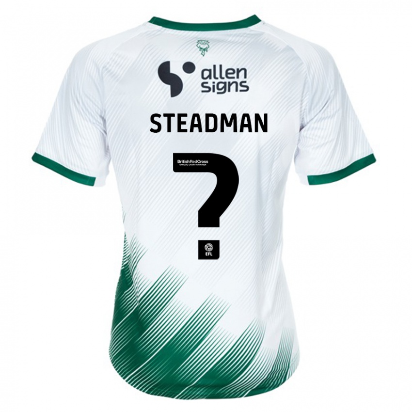 Dames Jodie Steadman #0 Wit Uitshirt Uittenue 2023/24 T-Shirt