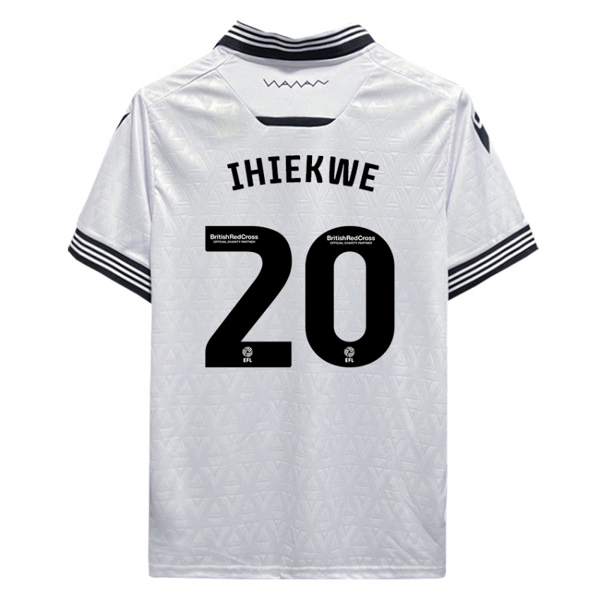Dames Michael Ihiekwe #20 Wit Uitshirt Uittenue 2023/24 T-Shirt
