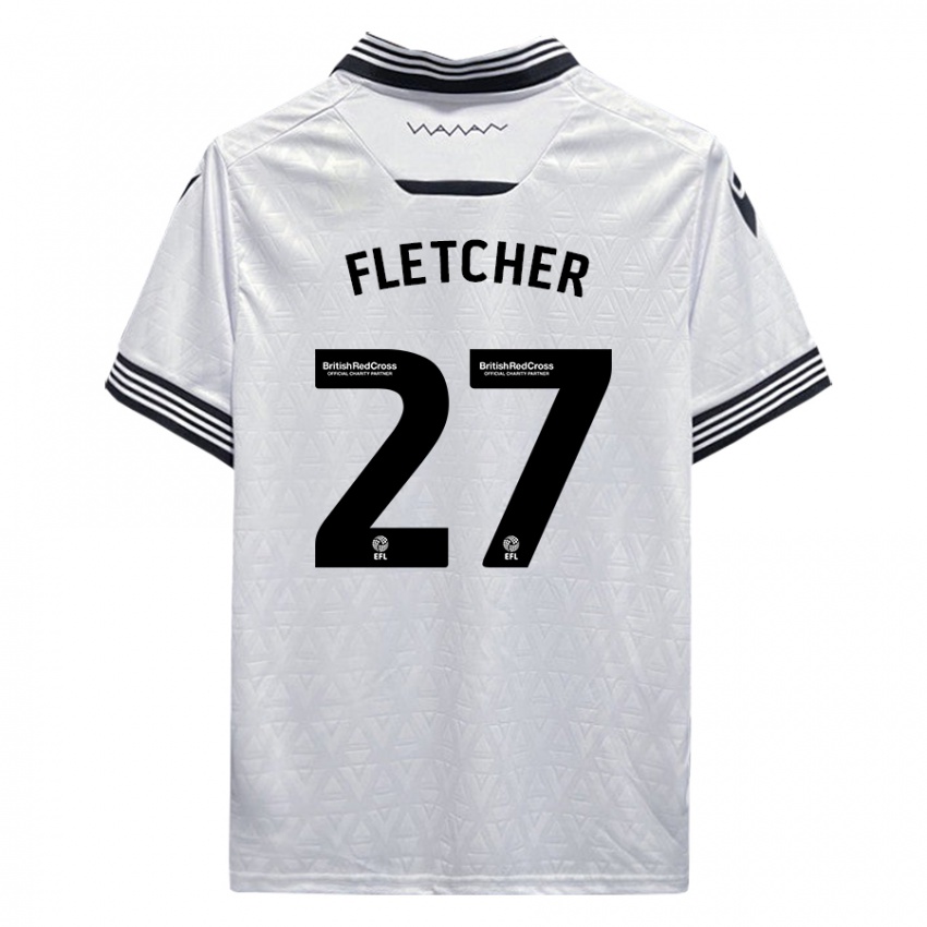 Dames Ashley Fletcher #27 Wit Uitshirt Uittenue 2023/24 T-Shirt