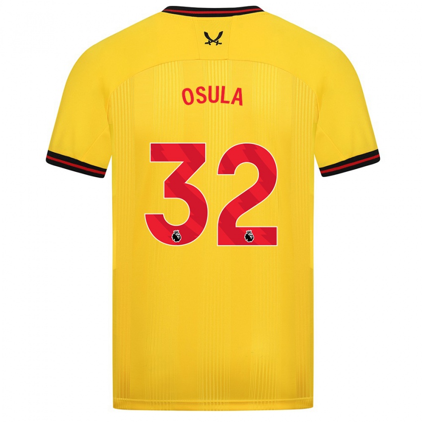 Dames William Osula #32 Geel Uitshirt Uittenue 2023/24 T-Shirt