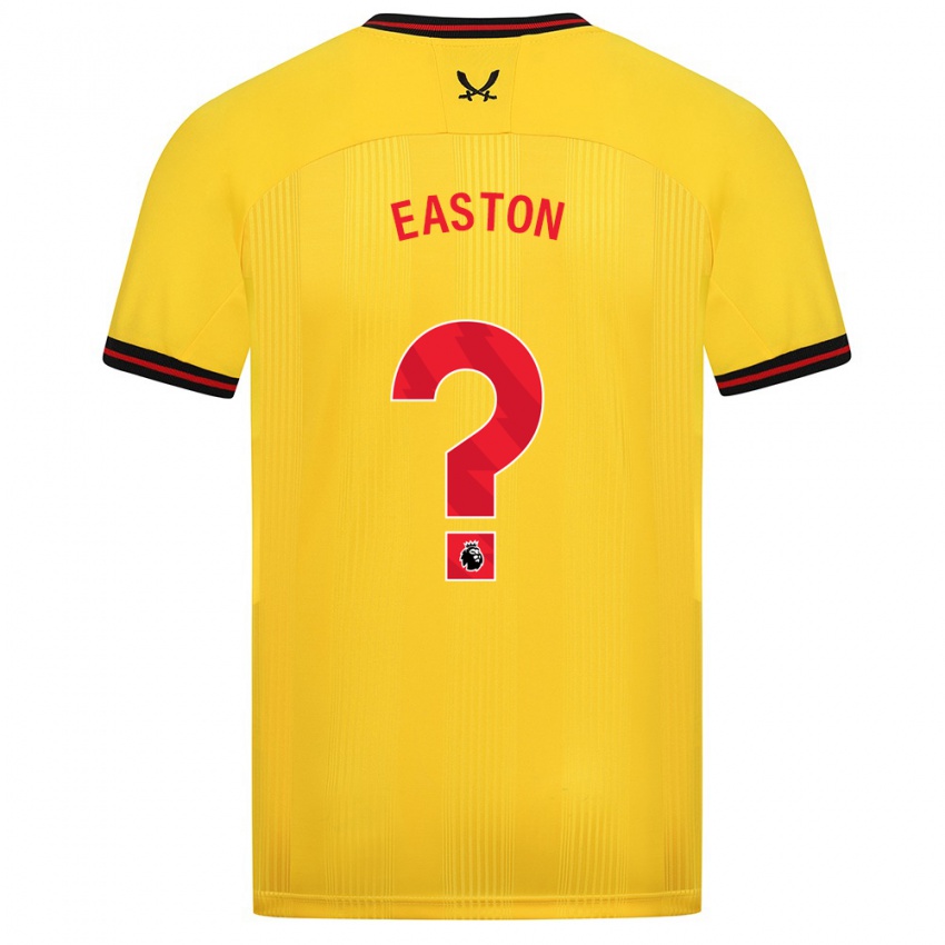 Dames Evan Easton #0 Geel Uitshirt Uittenue 2023/24 T-Shirt