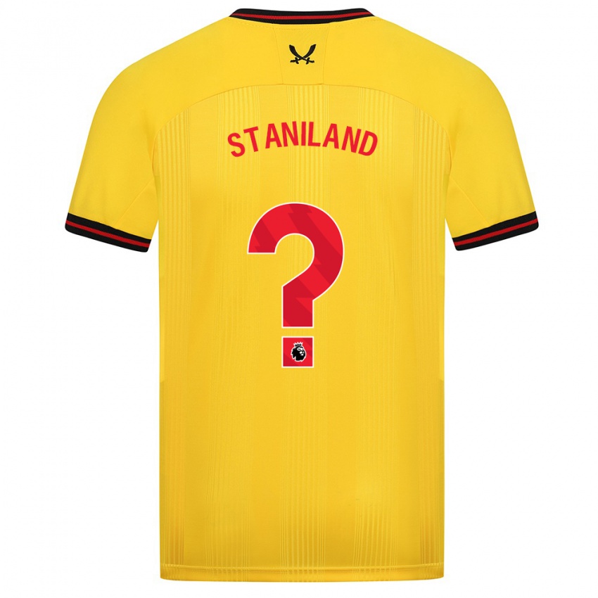 Dames Charlie Staniland #0 Geel Uitshirt Uittenue 2023/24 T-Shirt