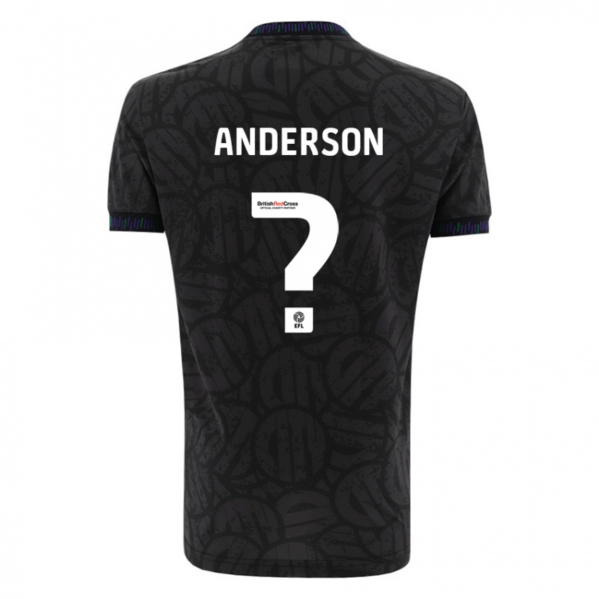 Dames Taine Anderson #0 Zwart Uitshirt Uittenue 2023/24 T-Shirt