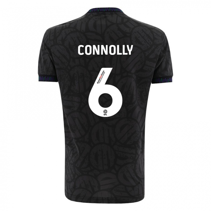 Dames Megan Connolly #6 Zwart Uitshirt Uittenue 2023/24 T-Shirt