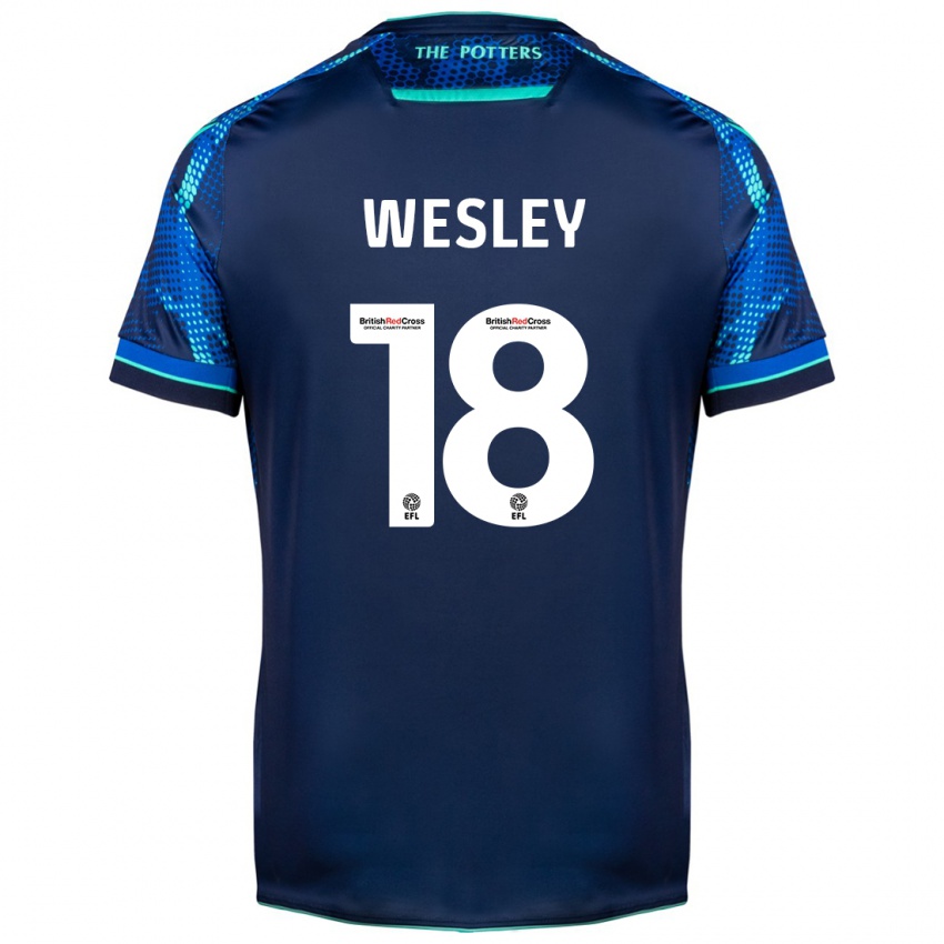 Dames Wesley Moraes #18 Marine Uitshirt Uittenue 2023/24 T-Shirt