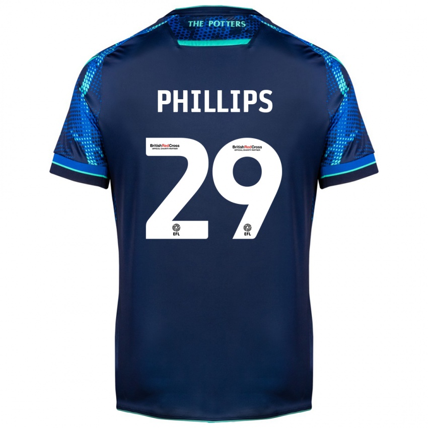 Dames D'margio Wright-Phillips #29 Marine Uitshirt Uittenue 2023/24 T-Shirt