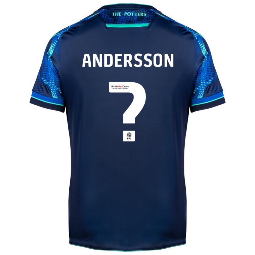 Dames Edwin Andersson #0 Marine Uitshirt Uittenue 2023/24 T-Shirt