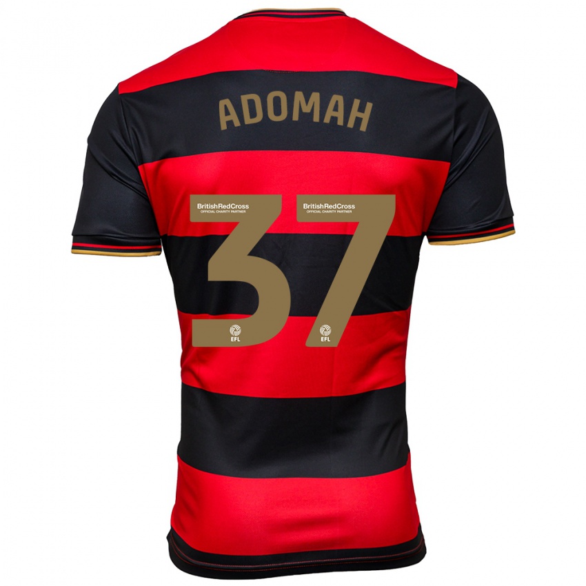 Dames Albert Adomah #37 Zwart Rood Uitshirt Uittenue 2023/24 T-Shirt