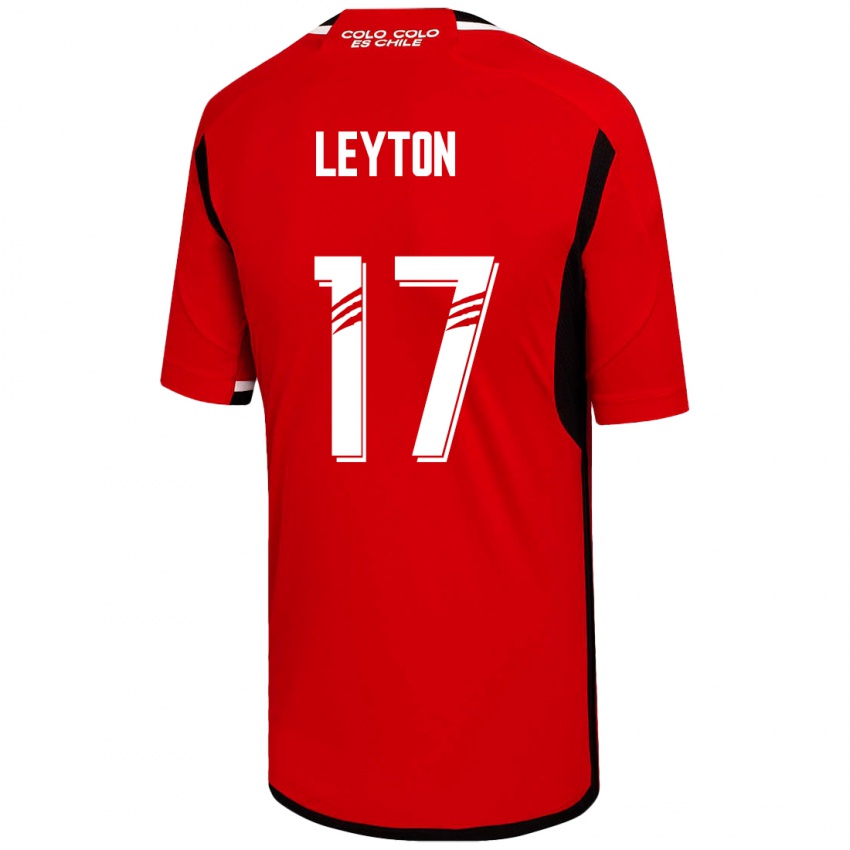 Dames Geraldine Leyton #17 Rood Uitshirt Uittenue 2023/24 T-Shirt